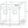 ULTRA YIELD 48''x96''x84'' + 12'' Extension Grow Tent - 1680D Mylar Professional Indoor Growing Tents - Use for Hydroponics Growing System - 4x8