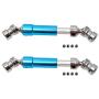 REhobby 2PCS Alloy Rear Center Drive Shaft Transmission Shaft for Wltoys 1/12 12428 12423 FY03 12628 RC Rock Crawler Car (Blue)
