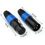 EBXYA XLR DMX Connectors - 3 Pin XLR Plug Male and Female 10 Pairs