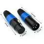 EBXYA XLR DMX Connectors - 3 Pin XLR Plug Male and Female 10 Pairs