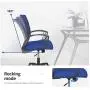 Office Chair Ergonomic Desk Chair Mesh Computer Chair with Lumbar Support Armrest Rolling Swivel Adjustable Task Chair for Adults(Blue) Office Chair Ergonomic Desk Chair Mesh Computer Chair with Lumbar Support Armrest Rolling Swivel Adjustable Task Chair for Adults(Blue)