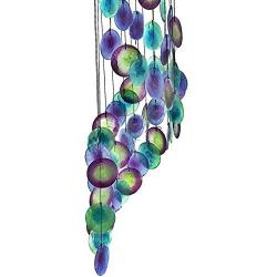 Bellaa 23332 Wind Chimes Peacock 27 inch