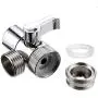 HSTYAIG Brass Sink Valve Diverter Faucet Splitter for Kitchen or Bathroom Sink Faucet Faucet to Hose Adapter with Universal Faucet Adaptor Splitter Part (Style A) HSTYAIG Brass Sink Valve Diverter Faucet Splitter for Kitchen or Bathroom Sink Faucet Faucet to Hose Adapter with Universal Faucet Adaptor Splitter Part (Style A)