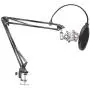 Depusheng NB-35 Mic Microphone Scissor Suspension Arm Stand and Table Mounting Clamp NW Filter Windscreen Shield Metal Mount Kit