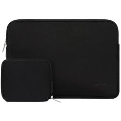 MOSISO Laptop Sleeve Only Compatible with MacBook 12 inch A1534 with Retina Display 2017/2016/2015 Release, Water Repellent Neoprene Bag with Small Case, Black