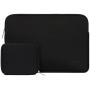 MOSISO Laptop Sleeve Only Compatible with MacBook 12 inch A1534 with Retina Display 2017/2016/2015 Release, Water Repellent Neoprene Bag with Small Case, Black