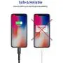 iPhone Charger Cable 6ft, JSAUX [ Apple MFi Certified] Lightning Cable Nylon Braided USB Fast Charging Cord Compatible with iPhone 11 Xs Max X XR 8 7 6s 6 Plus SE 5 5s, iPad, iPod - Black