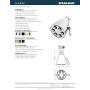 Speakman S-2252 Signature Icon Anystream Adjustable High Pressure Shower Head-1.75 GPM Solid Brass Replacement Bathroom Showerhead, Polished Chrome, 2.5