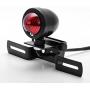 TUINCYN Motorcycle Red Tail Light Brake Stop Running Indicators Lamp with License Plate Frame Motorcycle Taillight for Harley Bobber Chopper Cruiser Dyna Glide Sportster 12V