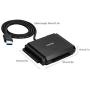 SATA/IDE to USB 3.0 Adapter, Unitek IDE Hard Drive Adapter for Universal 2.5''/3.5'' Inch IDE and SATA External HDD/SSD, Support 10TB