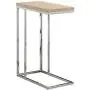 Monarch Specialties 3203, Chrome Accent Metal Base, C Table, Natural Monarch Specialties 3203, Chrome Accent Metal Base, C Table, Natural