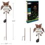 TAKE ME Garden Solar Lights Outdoor,Solar Powered Stake Lights - Metal OWL LED Decorative Garden Lights for Walkway,Pathway,Yard,Lawn (Bronze)