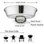 HaSteeL Cheese Melting Dome Set of 2, 12 Inch Round Basting Cover Metal Steam Cover, Stainless Steel Griddle Accessories for Flat Top Grill/Outdoor BBQ/Kitchen Cooking HaSteeL Cheese Melting Dome Set of 2, 12 Inch Round Basting Cover Metal Steam Cover, Stainless Steel Griddle Accessories for Flat Top Grill/Outdoor BBQ/Kitchen Cooking