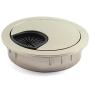 HJ Garden 1pcs 2 inch (50mm) Metal Desk Grommets for Managing and Hiding Wire Cord Cable Hole Cover Office PC Desk Cable Cord Organizer Zinc Alloy Cover Champagne