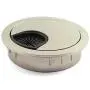 HJ Garden 1pcs 2 inch (50mm) Metal Desk Grommets for Managing and Hiding Wire Cord Cable Hole Cover Office PC Desk Cable Cord Organizer Zinc Alloy Cover Champagne