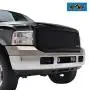 EAG Replacement Grille Black Stainless Steel Wire Mesh with ABS Shell Fit for 05-07 F250/F350