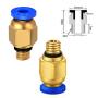 Ewigkeit PTFE Teflon Tube with PC4-M6 Pneumatic Fitting and PC4-M10 Straight Quick in Fitting for 3D Printer 1.75mm Filament(Pack of 9cs) Ewigkeit PTFE Teflon Tube with PC4-M6 Pneumatic Fitting and PC4-M10 Straight Quick in Fitting for 3D Printer 1.75mm Filament(Pack of 9cs)