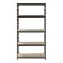 Muscle Rack UR301260PB5P-SV Silver Vein Steel Storage Rack, 5 Adjustable Shelves, 4000 lb. Capacity, 60'' Height x 30'' Width x 12'' Depth