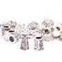 Incredible art 300-Piece Bali Style Jewelry Making Metal Bead Caps Deluxe New Mix, Silver