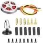 VGEBY Brushless Motor, 5010-360KV 1PCS Metal Outdoor Big Load Multiaxis Thick Line Hollow Cover Double Bearing Brushless Motor(Negative Tooth)