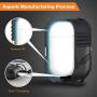 Lauzq Metal Airpods Case,Hard Case Cover Full Protective Skin Cover Shockproof Compatible Airpods 1&2 Charging Case(Not for Wireless Charging),Dual-Layer Silicone & Anti-Lost Keychain