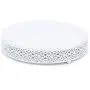 VILAVITA 3-Piece Cake Stand Set Round Metal Cake Stands Dessert Display Cupcake Stands, White