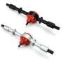 Facibom Metal Rear Bridge Axle with Steel Gear for WPL D12 C14 C24 C34 B14 B24 B16 B36 RC Car Upgrade Parts Accessories,Silver