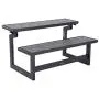 Lifetime 60253 Outdoor Convertible Bench, 55 Inch, Harbor Gray Lifetime 60253 Outdoor Convertible Bench, 55 Inch, Harbor Gray