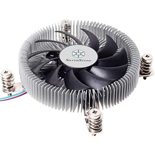 SilverStone Technology SST-NT07-115X-USA LGA1150/1151/1155/1156/1200 CPU Cooler Low Profile 23mm Tall for 65W TDP Support with 80mm PWM Fan SST-NT07-115X