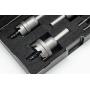 EZARC Carbide Hole Cutter Set 6 Piece for Stainless Steel, Long Life Hole Saw Kit for Hard Metal