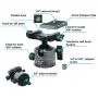 SIOTI Ball Head Camera Mount, Ball Head Tripod Mount, Camera Tripod Mount for DSLR Camera, Mirrorless Camera, Camcorder, Telescope, Action Camera, Slider, Tripod (36mm Ball Head)
