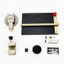 Manual Embossing Machine,Metal Embosser Alphanumeric Plate Stamping Dog Tag Embossing Marking Machine Printer with 2.0mm-5.0mm Print Wheel