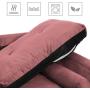 VASAGLE Sofa, Couch for Living Room, Velvet Surface, for Apartment, Small Space, Solid Wood Frame, Metal Legs, Easy Assembly, Mid-Century Modern Design, 71.3 x 32.3 x 33.9 Inches, Pink ULCS002P01