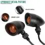 Motorcycle Turn Signals, INNOGLOW 2pcs Heavy Duty Incandescent Bulbs Amber Bullet Amoke Lens Indicators Blinkers Lights for Harley Davidson Honda Suzuki Kawasaki Yamaha (Black) Motorcycle Turn Signals, INNOGLOW 2pcs Heavy Duty Incandescent Bulbs Amber Bullet Amoke Lens Indicators Blinkers Lights for Harley Davidson Honda Suzuki Kawasaki Yamaha (Black)