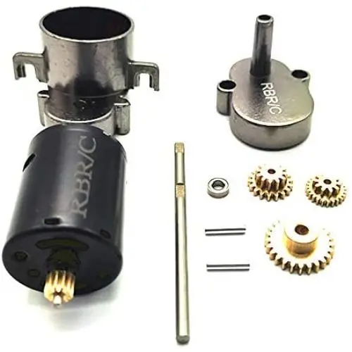 JVSISM for WPL D12 1/10 RC Truck Car Upgrade Parts Metal Transmission Gearbox Gear Box with Metal Gear Set Accessories,Titanium JVSISM for WPL D12 1/10 RC Truck Car Upgrade Parts Metal Transmission Gearbox Gear Box with Metal Gear Set Accessories,Titanium