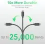 TalkWorks iPhone Charger Lightning Cable 10ft Long Heavy Duty Cord MFI Certified for Apple iPhone 12, 12 Pro/Max, 12 Mini, 11, 11 Pro/Max, XR, XS/Max, X, 8, 7, 6, 5, SE, iPad - Grey