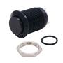 Twidec /12mm 1/2'' Waterproof Black Metal Shell Momentary Raised Top Push Button Switch DC/AC 36V 2A SPST 1NO Start Button for car Modification Switch(Quality Assurance for 1 Years) M-12-BK-G