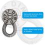 Pants Extender Button, Luxiv 6 Style Jeans Waistband Extender Button No Sew Metal Collar Button Pregnancy Pant Extenders Elastic Spring Buttons for Jeans, Collars, Cuffs (6 P)