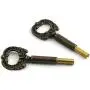 DZS Elec 2pcs Bronze Lamp Socket Metal Key Switch Handle Turn Knobs Brass Finish DZS Elec 2pcs Bronze Lamp Socket Metal Key Switch Handle Turn Knobs Brass Finish