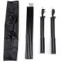 Kshioe 2x3m/6.5x9.8ft Photo Video Studio Adjustable Background Backdrop Support System Stand with Carry Bag