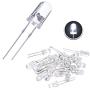 100 Pieces Clear LED Light Emitting Diodes Bulb LED Lamp, 5 mm (White) 100 Pieces Clear LED Light Emitting Diodes Bulb LED Lamp, 5 mm (White)