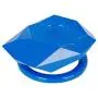 X AUTOHAUX Blue Universal Engine Button Knob Push Button Switch Cover Metal Alloy Protective Cover