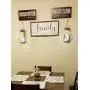 HOMKO Decorative Mason Jar Wall Decor - Rustic Wall Sconces with 6-Hour Timer LED Fairy Lights and Flowers - Farmhouse Home Decor (Set of 2) HOMKO Decorative Mason Jar Wall Decor - Rustic Wall Sconces with 6-Hour Timer LED Fairy Lights and Flowers - Farmhouse Home Decor (Set of 2)