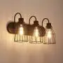 ZZ Joakoah 3-Light Bathroom Vanity Light, Industrial Metal Cage Wall Sconce Vintage Wall Lamp Light Fixture for Bathroom Kitchen Living Room Vanity Hallway. ZZ Joakoah 3-Light Bathroom Vanity Light, Industrial Metal Cage Wall Sconce Vintage Wall Lamp Light Fixture for Bathroom Kitchen Living Room Vanity Hallway.