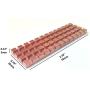Easycargo M.2 Heatsink Kit, Cooler Heat Sink + Thermal Pad for Cooling M.2 SSD 2280 NGFF NVME SSD (70mm x 20mm x 3mm) (Copper 1-Pack 3mm)