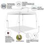 CROWN SHADES Pop up Canopy, Slant Leg Outside Canopy Top 9x9 ft, Base 11x11 ft, One Push Up Instant Shelter Canopy with Wheeled Bag, White CROWN SHADES Pop up Canopy, Slant Leg Outside Canopy Top 9x9 ft, Base 11x11 ft, One Push Up Instant Shelter Canopy with Wheeled Bag, White