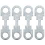 uxcell 4pcs 30A Flat Fuse Strip Metal Silver Tone for Car Automotive DC 32V 42x12mm