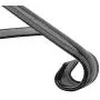 Atemou Single Step Handrail,Black Handrail Railings 1 Step Handrail Metal Wrought Iron Handrail, Handrail Railings for Steps Porch Single Step handrail