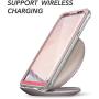 YOUMAKER Kickstand Case for Galaxy S8 Plus, Full Body with Built-in Screen Protector Heavy Duty Protection Shockproof Rugged Cover for Samsung Galaxy S8 Plus 6.2 inch - Pink/Gray