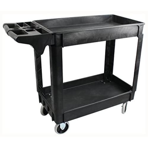 MaxWorks 80855 500-Pound Service Cart With Two Trays (40'' x 17'' Overall Dimensions)